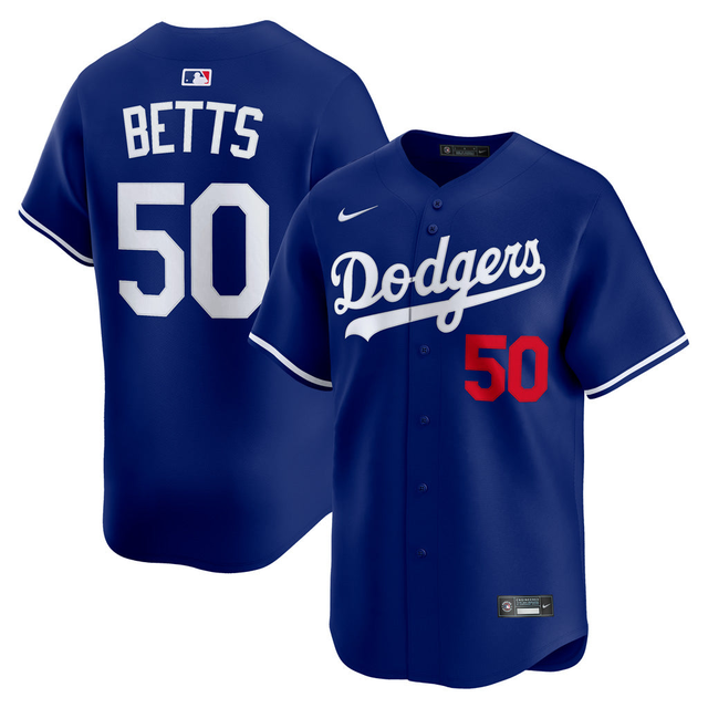 MLB Los Angeles Dodgers Mookie Betts Nike Alternate 2 Limited Jersey - Blue