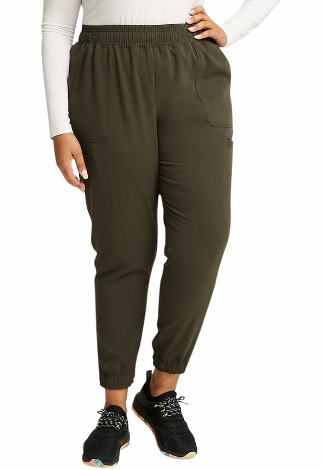 Vince Camuto Women's Mid Rise Jogger | Heathered Olive