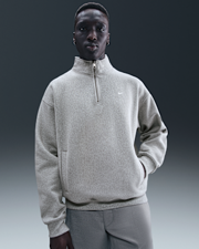 Nike Solo Swoosh Men's Fleece Quarter-Zip Top