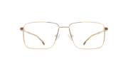 Glasses Direct ™ -Lincoln Rectangle Gold & Brown Glasses for Men | Glasses Direct