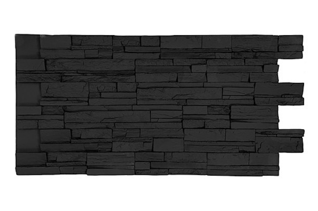 Stacked Stone Dry Stack Select- Interlock- Black
