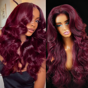ISEE New In Plum Caspia Layered Cut Body Wave 7x5 Wear Go Wig Pre-Cut Lace Glueless Wig