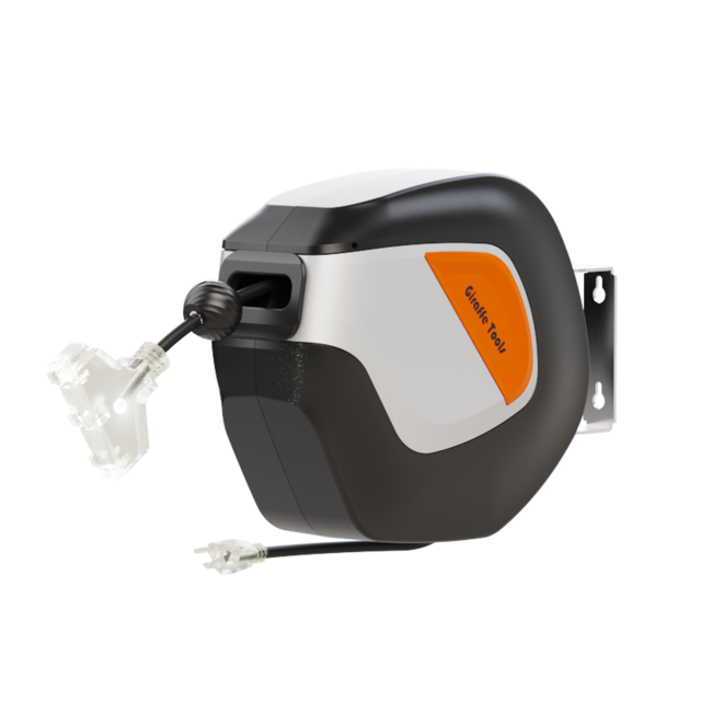 Retractable Extension Cord Reel-12/14/16 AWG