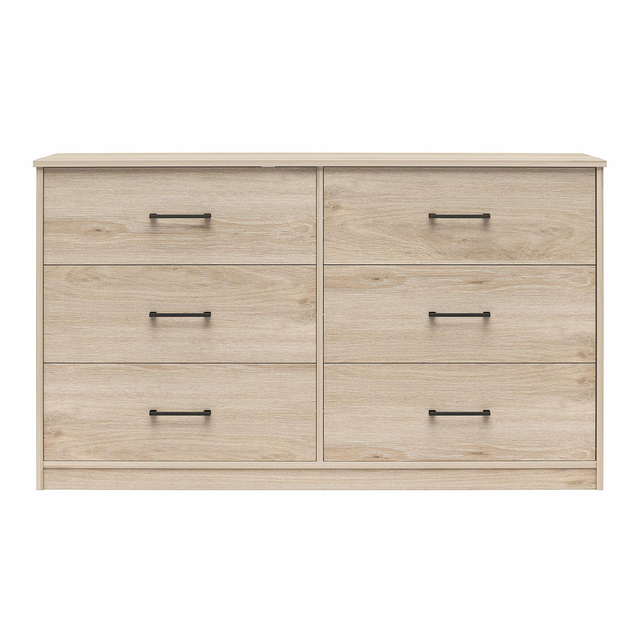 Easy Build Pearce Wide 6 Drawer Dresser with Interlocking SwitchLock™ System