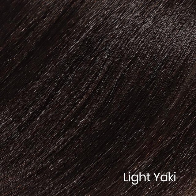 Off Black (1B) Clip-Ins Light Yaki