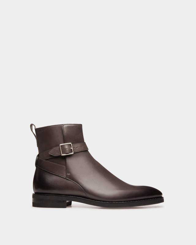 Scaviel Leather Boots In Army Green