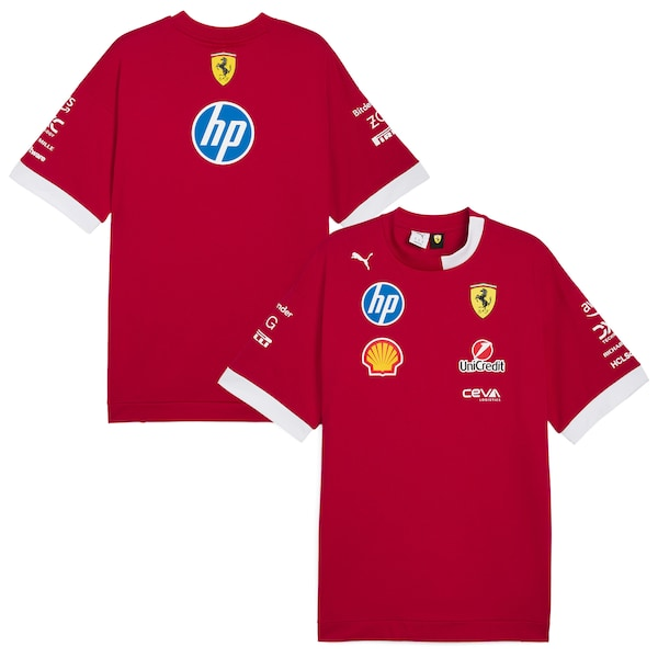 Scuderia Ferrari 2025 Drivers Oversized T-Shirt - Red