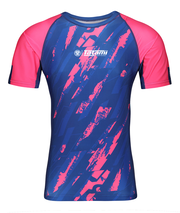 Abstract Rash Guard - Pink