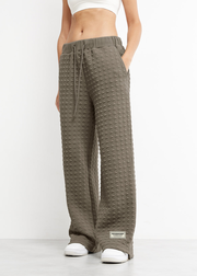29.5 inch Jacquard Texture Wide Leg Jogger