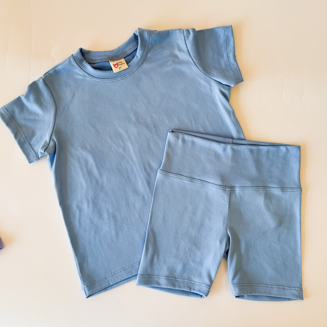 Light Blue Biker Set