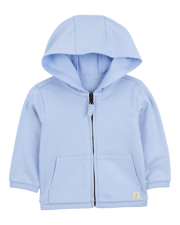 Baby Zip-Up French Terry Hoodie - Blue