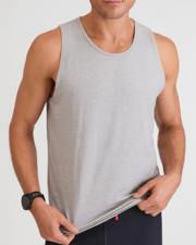 Clinton Tank in Stone Grey