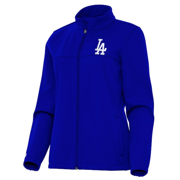 Women's Los Angeles Dodgers Antigua Royal Links 2 Golf Full-Zip Jacket