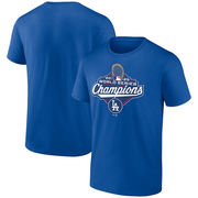 Men's Los Angeles Dodgers Fanatics Royal 2025 World Series Champions Official Logo T-Shirt