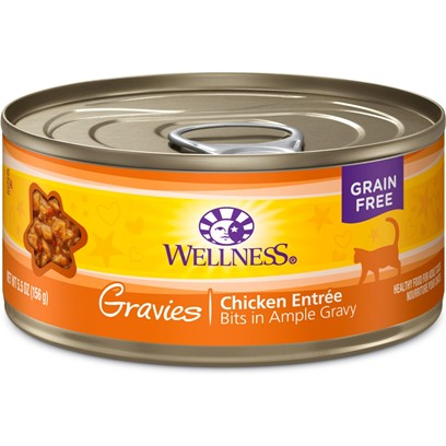 Wellness Natural Grain Free Gravies Chicken Dinner Canned Cat Food