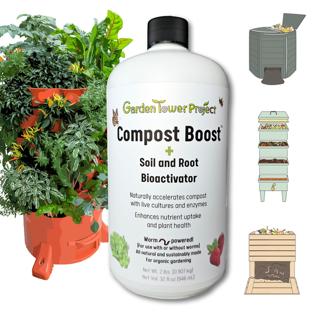 Garden Tower Compost Boost & Soil + Root Bioactivator