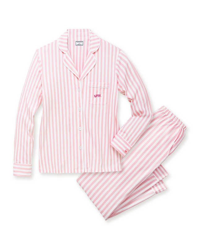 Petite Plume x Eloise Women's Pima Pajama Set in Eloise Classic Stripe