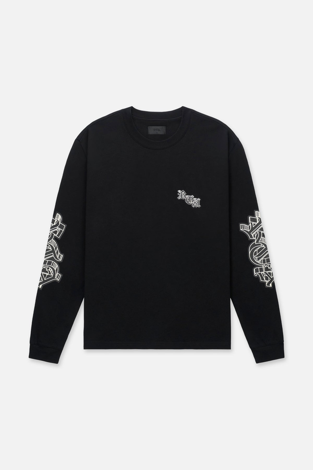 LAWRENCE LONG SLEEVE TEE | BLACK OG PARADISE
