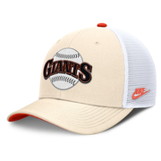 Men's San Francisco Giants  Nike Natural Cooperstown Collection Dri-FIT Rise Trucker Adjustable Hat