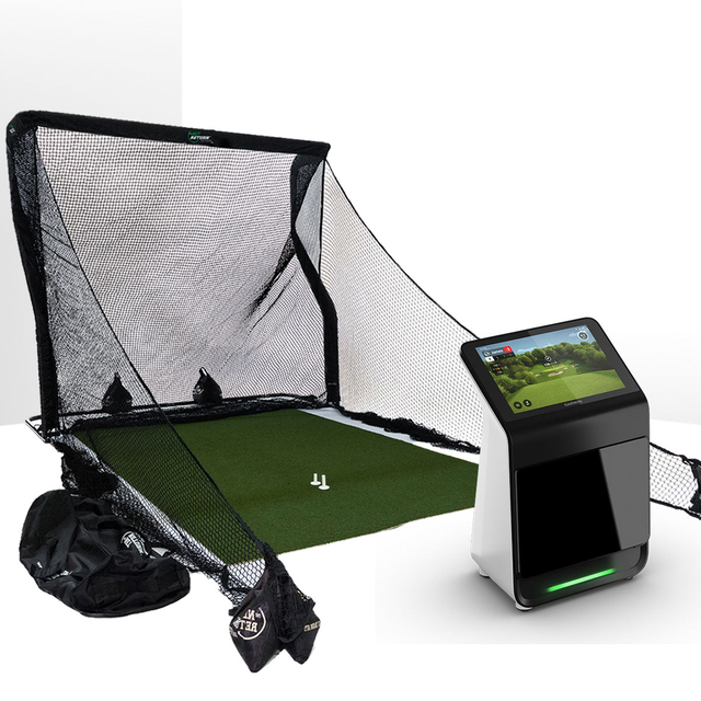 Garmin Approach R50 Golf Launch Monitor Home Net Studio with The Net Return Premium Hitting Net Package