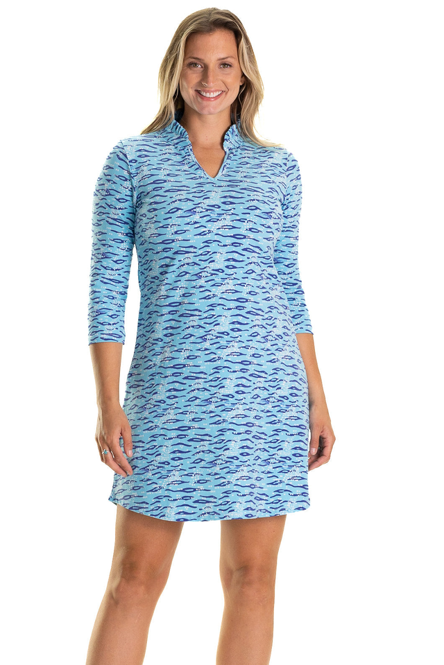 The Lillian Dress in Leland Gal Shoreline