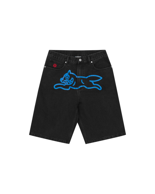 Running Dog Denim Shorts