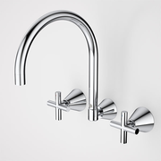 Caroma Coolibah Classic Cross Lead Free Laundry Tap Set Chrome