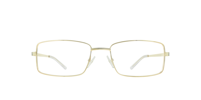 Glasses Direct ™ -Kai Rectangle Shiny Gold Glasses for Men | Glasses Direct