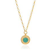 Luna Pendant Necklace - Gold - Engravable