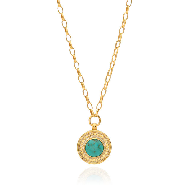 Luna Pendant Necklace - Gold - Engravable