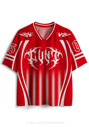 Custom Punk Cxxt Y2K Sport Jersey Shirts Cherrykitten