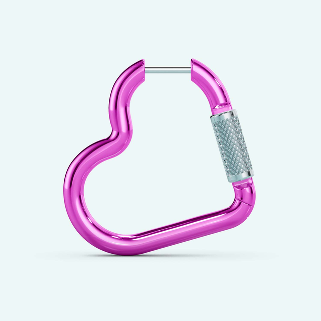 Mini Heart Carabiner Earring