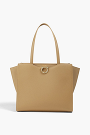 Gemini pebbled-leather tote - camel - One Size