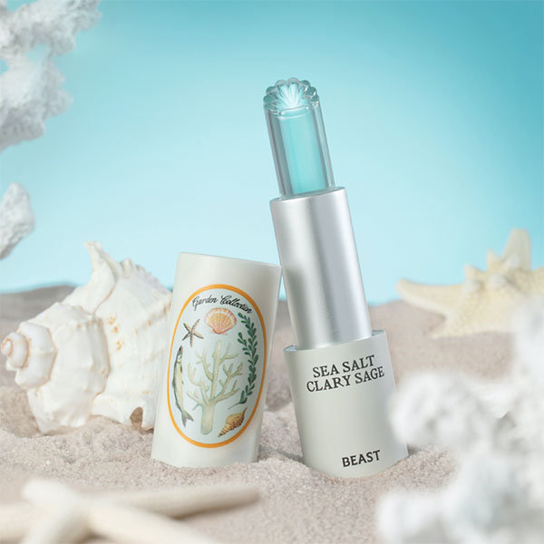 Sea Salt Clary Sage Lip Balm - Blue - Yellow - Vitamin E from Apollo Box