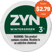 ZYN Wintergreen 3MG Nicotine Pouches