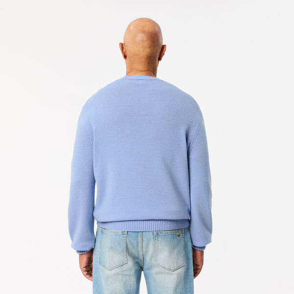 Carded Wool Crew Neck Sweater | Lacoste