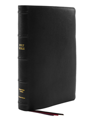 KJV, Thinline Bible, Large Print, Premium Goatskin Leather, Premier Collection, Red Letter, Comfort Print