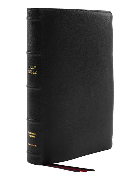 KJV, Thinline Bible, Large Print, Premium Goatskin Leather, Premier Collection, Red Letter, Comfort Print