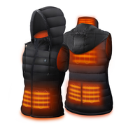 Electric Unisex Heated Vest with Removable Hood