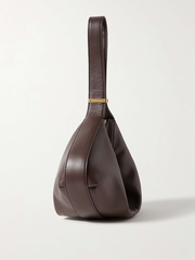 Demy leather shoulder bag - dark brown - One Size