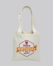 6 in Mini Custom Tote Bags 100% Cotton - Personalized Gift Tote Bags