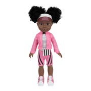 Adora Glow Girls African American Doll Set with Glow-in-the-Dark Clothes & Accessories - Serena