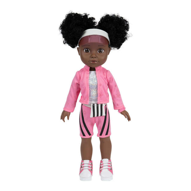 Adora Glow Girls African American Doll Set with Glow-in-the-Dark Clothes & Accessories - Serena