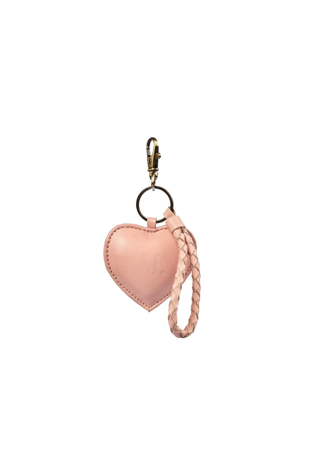 Puffy Heart Keychain - Pink