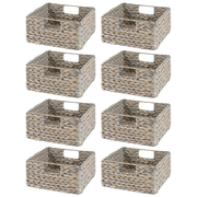 Water Hyacinth Cube Kitchen Basket 10.5 x 10.5 x 5