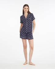 Sara Pajama Set in Vine Lattice