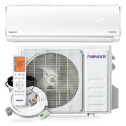 Pioneer® Diamante Pro™ 30,000 BTU 19 SEER2 230V High-Wall Ductless Mini-Split Air Conditioner Inverter Heat Pump with 16 Ft. Kit
