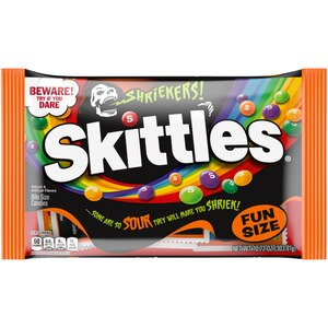 Skittles, Shriekers Sour Fun Size Chewy Halloween Candy, 10.72 oz