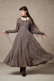 Crystal 17 | Victorian maxi linen dress