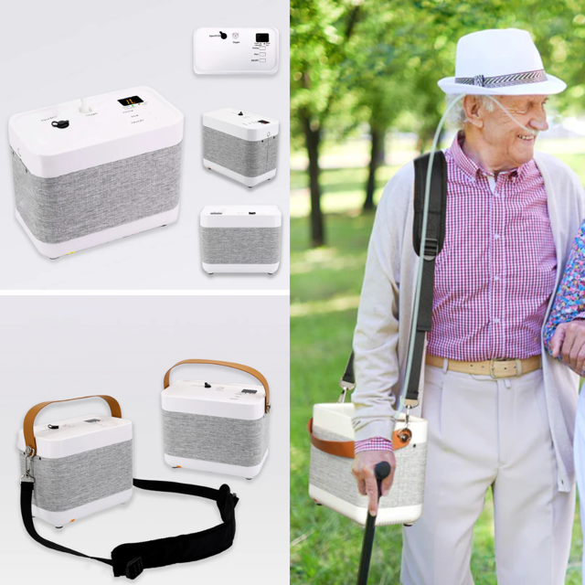 Portable 1L-3L Continuous Flow Lightweight Home Oxygen Concentrator